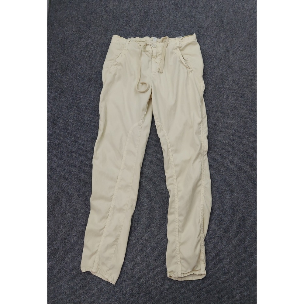 James Perse Pants Womens 1 Beige Tencel Lightweight Utility Drawstring Pockets